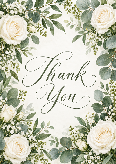 Preview of Wedding Thank-You Card Pack