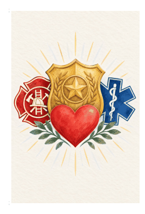 Preview of Free Printable Thank You Cards for First Responders