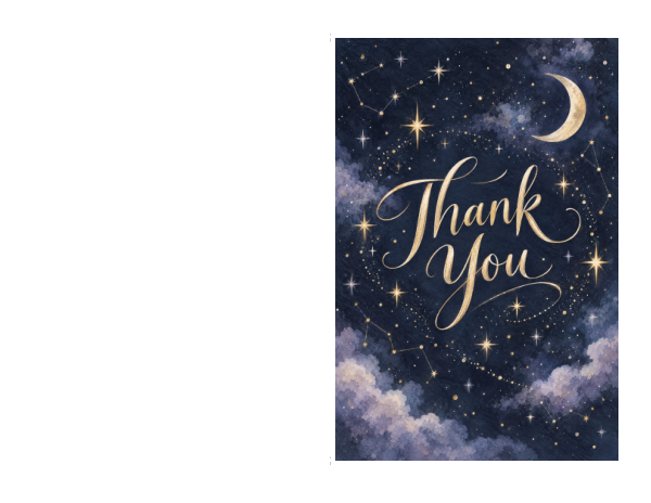Preview of Printable Stars Card Template